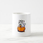 Mug Chat d'Halloween mignonne en costume fantôme Boire (Centre)