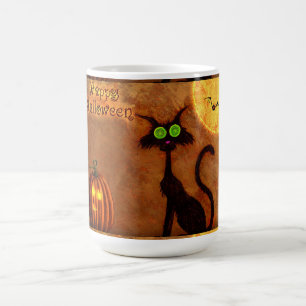 Mug Chat d'Halloween Muet/ou Noir