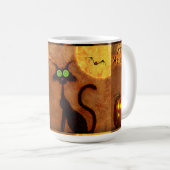 Mug Chat d'Halloween Muet/ou Noir (Devant droit)