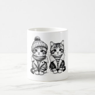 Mug Chat d'hiver - Fluff, mode et Vibes Frostées