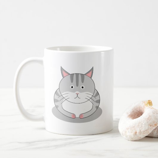 Mug Chat dodu souriant par défaut (Avec donut)