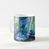 Mug Chat dormant sur l'appui de fenêtre (Devant gauche)