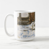 Mug Chat dormant sur un lit par Claude Monet (Gauche)