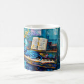 Mug Chat dort sur le piano (Devant droit)