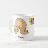 Mug Chat d'ours de nounours de yoga/tasse de vache (Devant gauche)