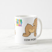 Mug Chat d'ours de nounours de yoga/tasse de vache (Devant droit)