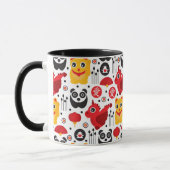 Mug Chat, dragon, et panda chanceux de la Chine (Gauche)