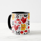 Mug Chat, dragon, et panda chanceux de la Chine (Devant gauche)