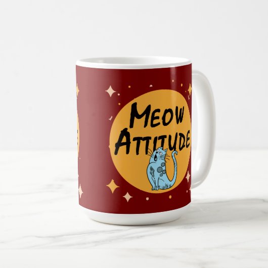 Mug chat drôle (Devant droit)