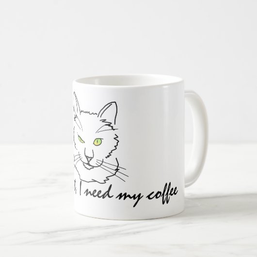 Mug Chat drôle (Devant droit)