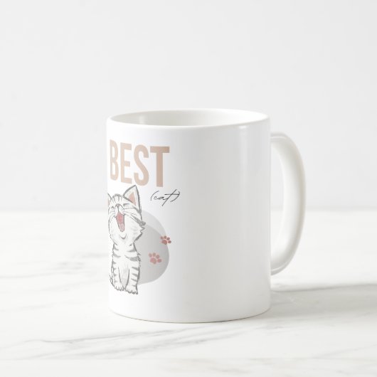 Mug chat drôle (Devant droit)
