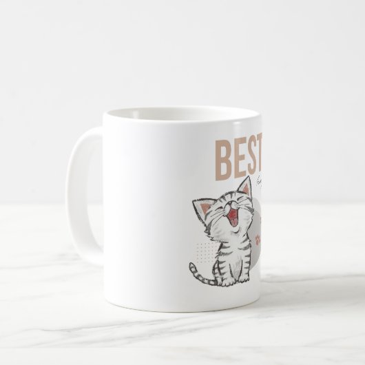 Mug chat drôle (Devant gauche)