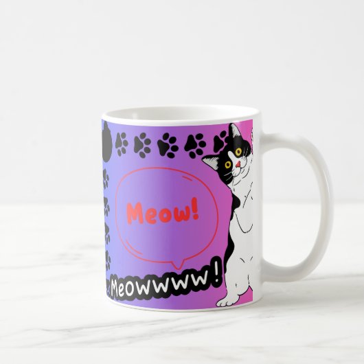 Mug chat drôle (Droite)