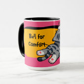 Mug Chat Drôle, Chat Gras, Script Drôle, Moderne Tenda (Devant gauche)
