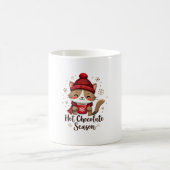 Mug Chat Drôle Chocolat Chaud Saison Joyeux Noël Maman (Centre)
