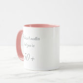 Mug Chat drôle de 50 ans et plus (Devant gauche)