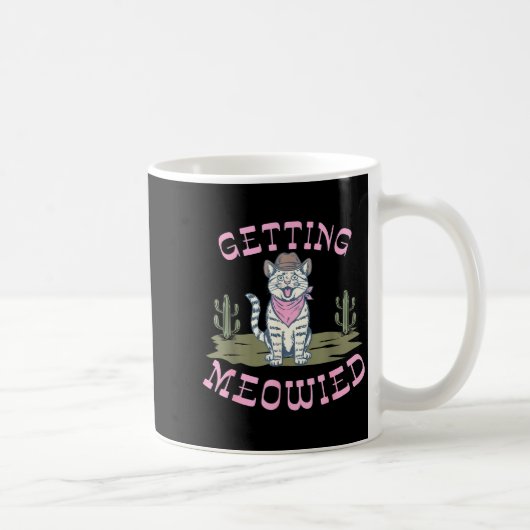 Mug Chat drôle de célibataire à la fête de mariage se (Droite)