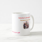 Mug Chat drôle de la Saint-Valentin pour les meilleure (Devant droit)