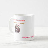 Mug Chat drôle de la Saint-Valentin pour les meilleure (Devant gauche)