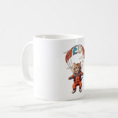 Mug Chat drôle de parachutisme (Devant gauche)