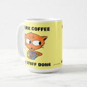 Mug Chat drôle dicton (Devant gauche)
