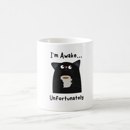 Mug Chat Drôle Endormi (Centre)