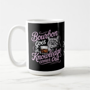 Mug Chat Drôle et Graphisme de Connaissances sur le Bo