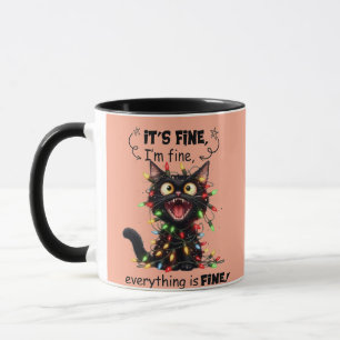 Mug Chat drôle et sarcastique Collègues M