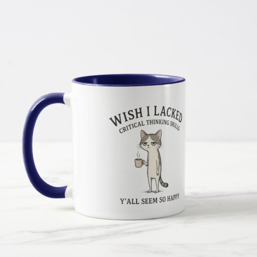 Mug Chat Drôle Je Souhaite Manquer de Compétences de R (Gauche)