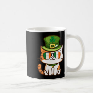 Mug Chat drôle jour de la Saint-Patrick heureux 
