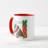 Mug Chat drôle moche de Noël (Devant gauche)