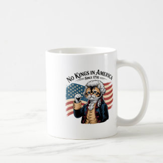 Mug Chat Drôle Pas De Rois En Amérique Depuis 1776