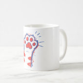 Mug Chat Drôle Patte High Five Amateur de Chat (Devant droit)