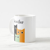 Mug Chat drôle, Personnalisé (Devant gauche)