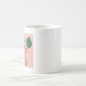 Mug Chat drôle plante feuille dessin animé (Centre)