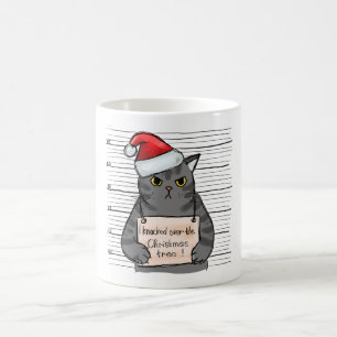 Mug Chat Drôle Que J'Ai Touché Sur L'Arbre De Noël