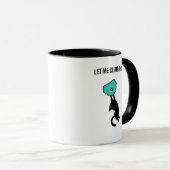 Mug Chat drôle qui grimpe saisit une prise de grimpe (Devant droit)