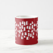 Mug Chat drôle rouge blanc (Centre)