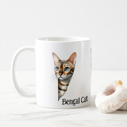 Mug Chat du Bengale (Avec donut)
