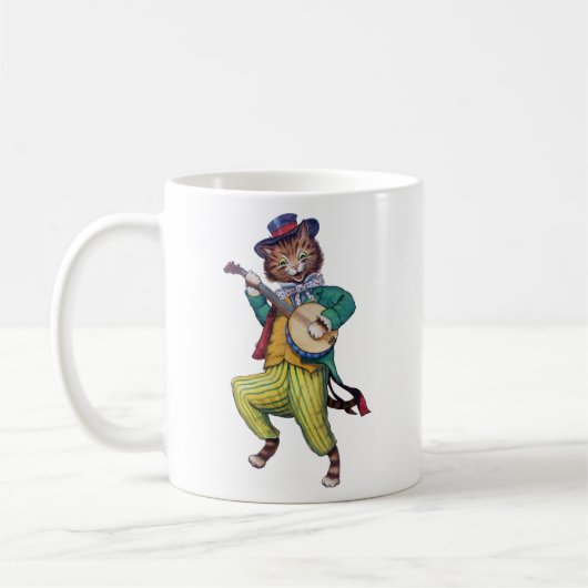 Mug Chat du joueur de banjo (guitare), Louis Wain (Gauche)