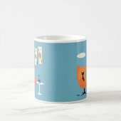 Mug Chat du milieu du siècle en salle Turquoise (Centre)