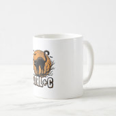 Mug Chat effrayant CTRL C Conception vectorielle Hallo (Devant droit)