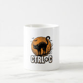 Mug Chat effrayant CTRL C Conception vectorielle Hallo (Centre)