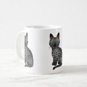 Mug Chat Egyptian Mau fumée (Devant gauche)