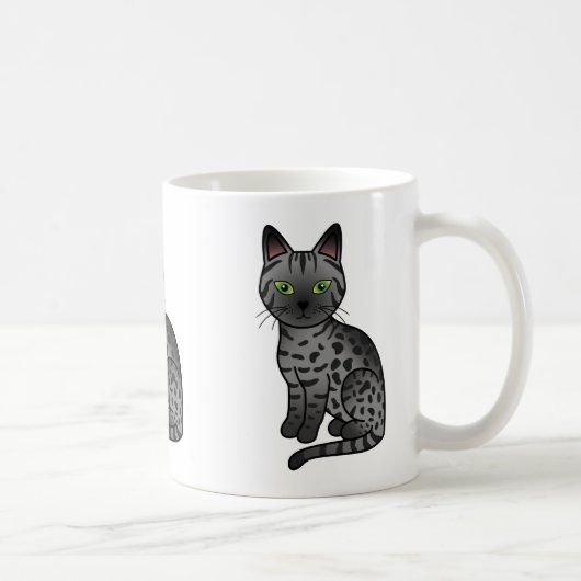 Mug Chat Egyptian Mau fumée (Droite)