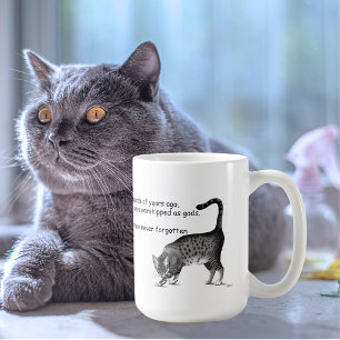 Mug Chat égyptien mau gris humoristique et fantaisiste