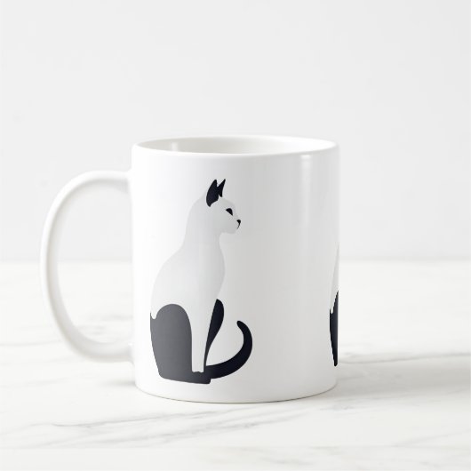 Mug chat élégant (Gauche)