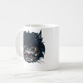 Mug Chat en colère de style tribal (Devant gauche)
