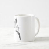 Mug Chat en contemplation silencieuse (Devant droit)