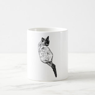 Mug Chat en contemplation silencieuse